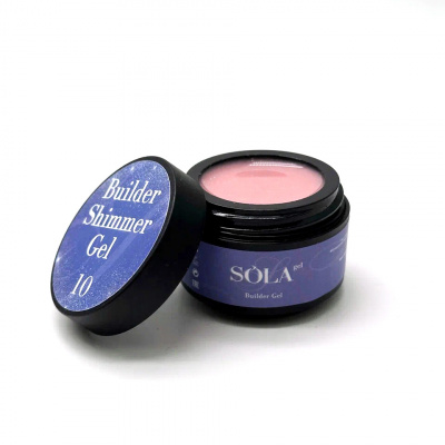 Моделирующий гель Builder Shimmer Gel 10 SOLAlove, 50гр